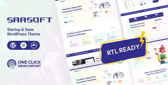 SaaSoft – Startup SaaS Startup WordPress Theme